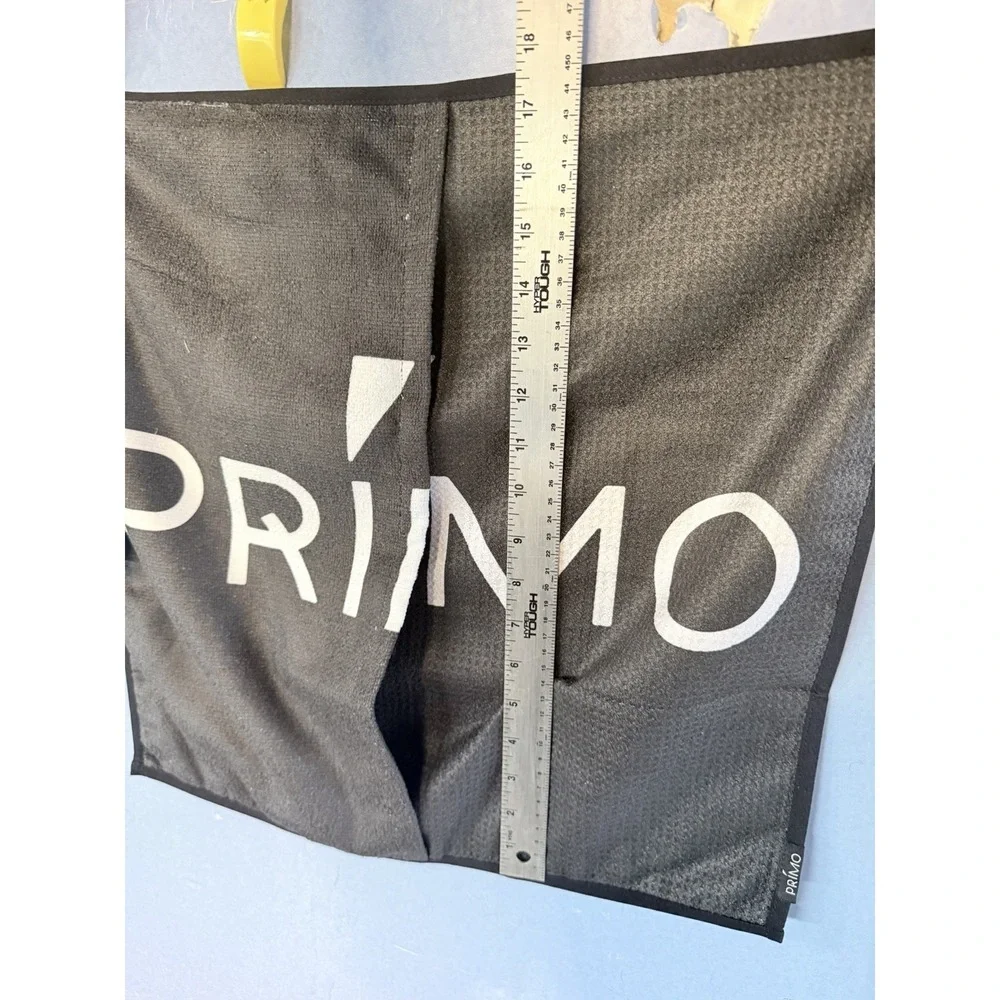 Primo White Microfiber Golf Towel Grey New With Tags